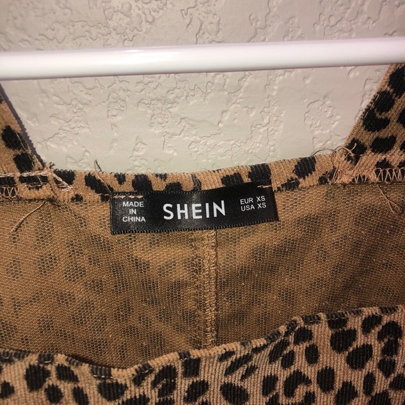 Cheetah Print Overall Dress - Picture 2 of 3